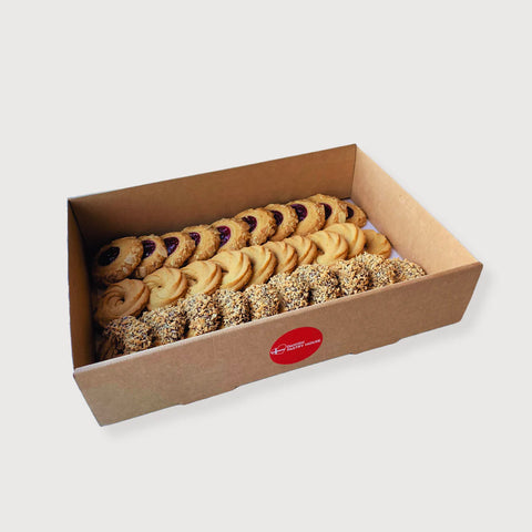 Cookie Variety Box - Vaniljekranse, Vaniljekranse Chocolate Dipped, Greta Garbo Mini